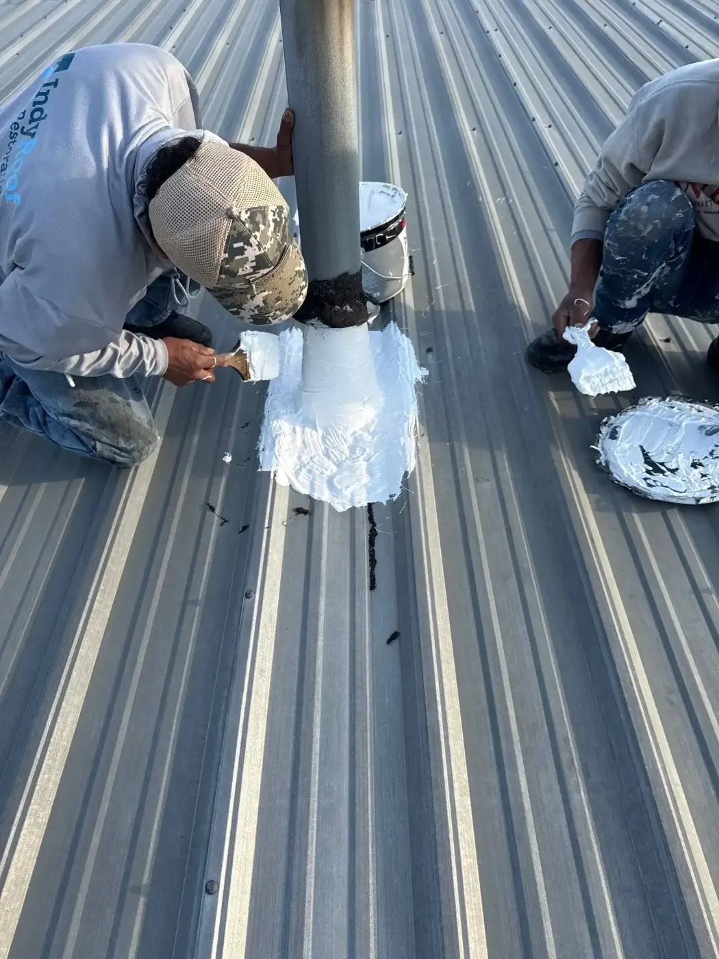 Flashing and seam work in Arcadia